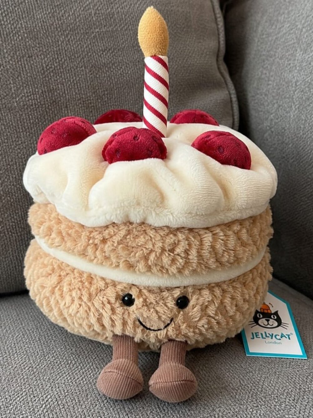 Jellycat Amuseables Birthday Cake Stuffed Toy | Dessert Plush | Birthday gift